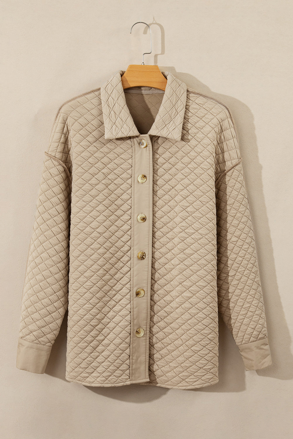 Celeste Quilted Puffer Buttoned Shacket-4
