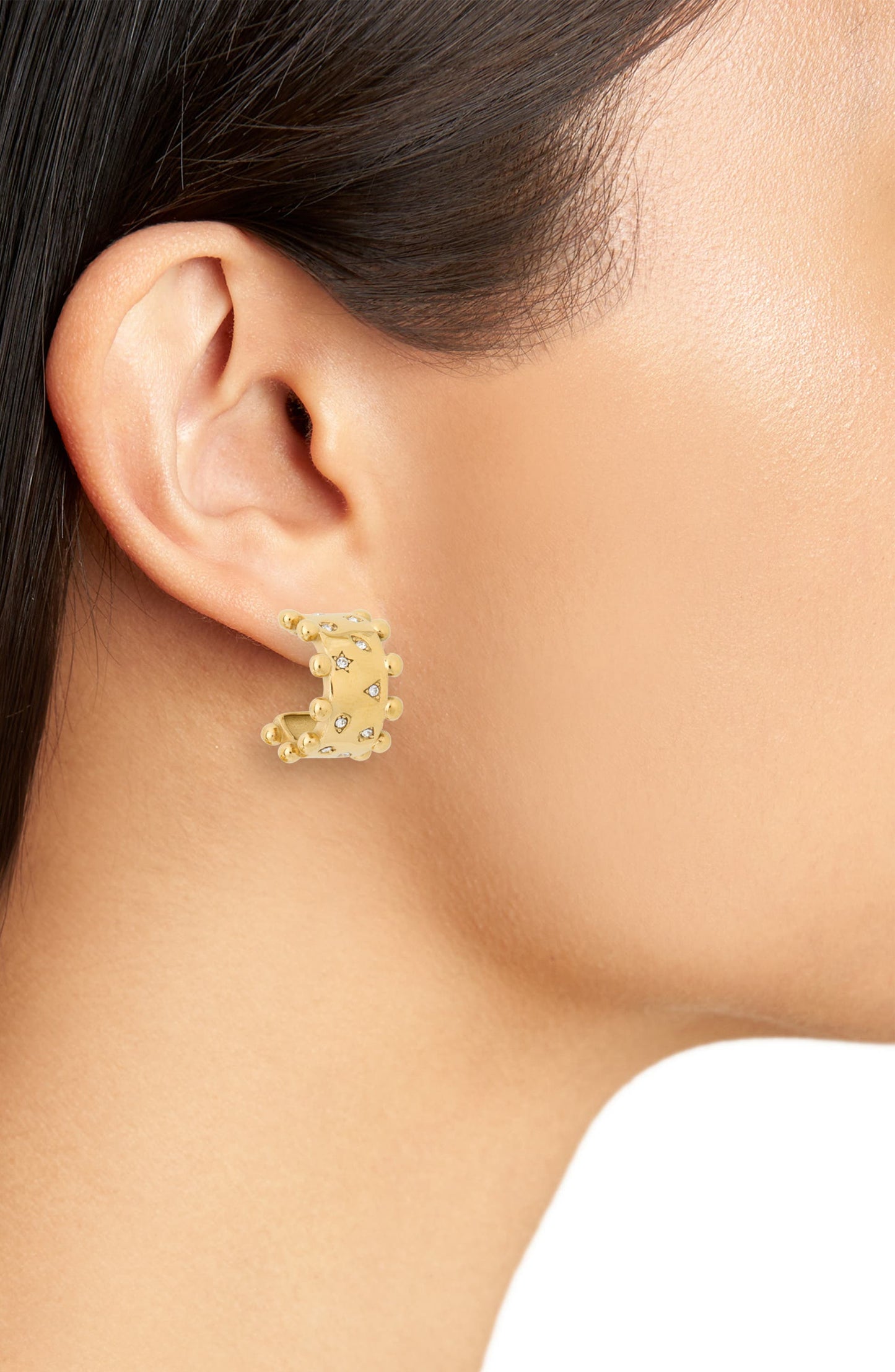 Embellished Mini Cuff Earrings-1