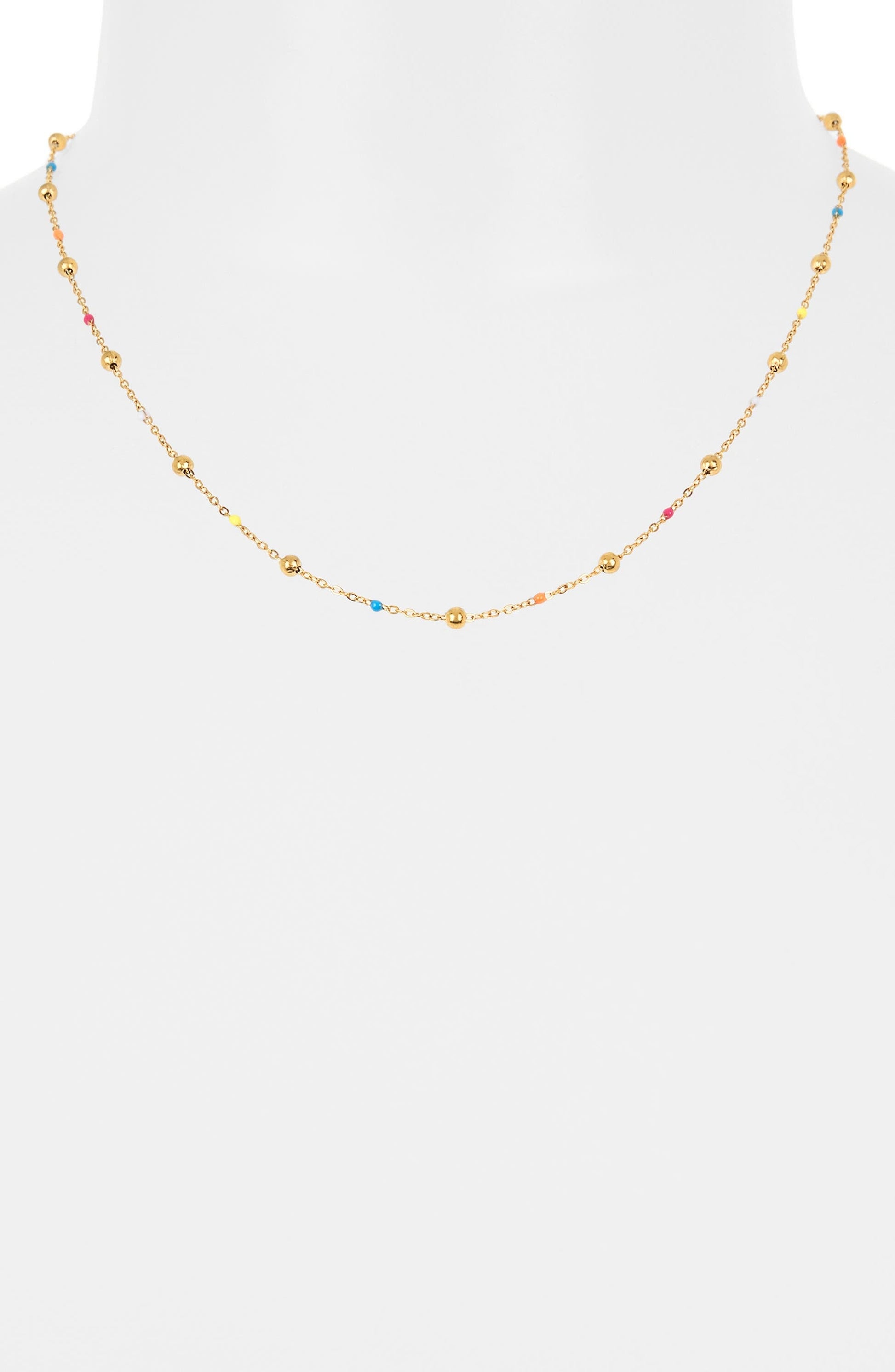 Tiny Gem Delicate Necklace-1