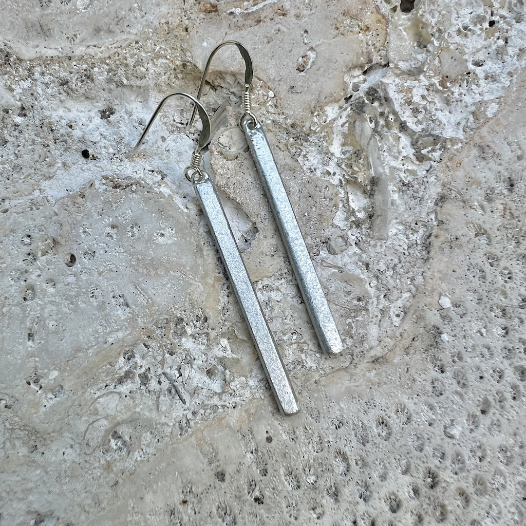 Recycled Bomb Drop Earrings-1